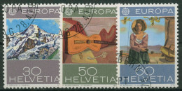 Schweiz 1975 Europa CEPT Gemälde 1050/52 Gestempelt - Used Stamps