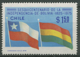 Chile 1976 Bolivianische Unabhängigkeit Flaggen 855 Postfrisch - Cile