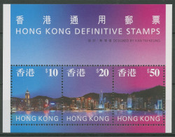 Hongkong 1997 Skyline Hongkong Bei Nacht Block 47 Postfrisch (C29316) - Blocchi & Foglietti