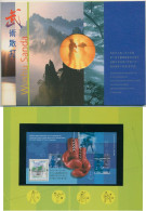 Hongkong 2001 Wushu-Sandu-Kampfsportarten Block 92 Im Folder Postfrisch (C99394) - Blocks & Sheetlets