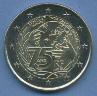 Frankreich 2 Euro 2021 75 Jahre UNICEF, Vz/st (m5095) - France