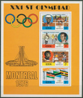 Kenia 1976 Olympische Sommerspiele In Montreal Block 2 Postfrisch (C40195) - Kenia (1963-...)