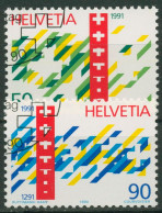 Schweiz 1990 Eidgenossenschaft 1421/22 Gestempelt - Usados