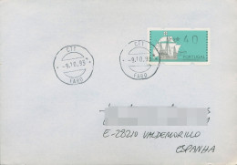 Portugal ATM 1993 Segelschiffe Einzelwert Auf Ersttagsbrief, ATM 7 FDC (X80372) - Viñetas De Franqueo [ATM]