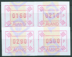 Aland 1993 ATM Satz 4 Werte Mit WZ 1 ATM Satz 5 Yc S2 Postfrisch - Ålandinseln