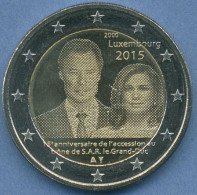 Luxemburg 2 Euro 2015 Thronjubiläum Großherzog Henri, Vz/st (m4978) - Luxemburg