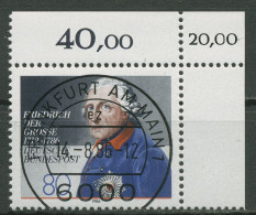 Bund 1986 200. Todestag Von König Friedrich Dem Großen 1292 KBWZ Gestempelt - Usati