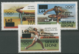 Sierra Leone 1985 Gewinner Olympische Sommerspiele Los Angeles 827/29 Postfrisch - Sierra Leone (1961-...)