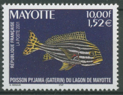 Mayotte 2001 Fische Süßlippe 100 Postfrisch - Neufs