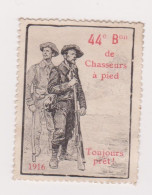 Vignette Militaire Delandre - 44ème Bataillon De Chasseurs à Pied - Vignette Militari