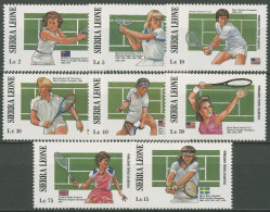 Sierra Leone 1987 Wimbledon Tennis Borg McEnroe Connors 1021/28 Postfrisch - Sierra Leone (1961-...)