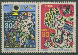 Japan 1997 Vereinte Nationen Klimaschutzkonferenz Kyoto 2510/11 ZD Postfrisch - Unused Stamps