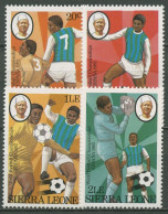 Sierra Leone 1982 Fußball-WM In Spanien 674/77 Postfrisch - Sierra Leone (1961-...)