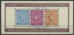 All. Besetzung 1946 Ausstellung BERLIN Block 12 A SST Gestempelt, Rand Geknickt - Usati