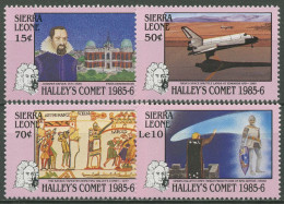 Sierra Leone 1986 Halleyscher Komet Space Shuttle 883/86 Postfrisch - Sierra Leona (1961-...)