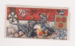 Vignette Militaire Delandre - 28ème Bataillon De Chasseurs à Pied - Etat - Militario