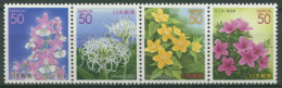 Japan 2005 Präfektur Tokyo: Orchidee, Azalee, Ranunkel 3815/18 ZD Postfrisch - Unused Stamps