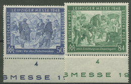 Alliierte Besetzung 1948 Leipziger Messe Mit Unterrand 967/68 UR Postfrisch - Mint