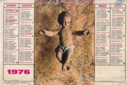 Calendarietto - Gesù Bambino - Anno 1976 - Tamaño Pequeño : 1971-80