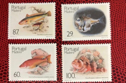 PORTUGAL MADÈRE 1989 4v Neuf MNH ** Mi 129 /32a Pesce Poisson Fish Pez Fische MADEIRA - Peces