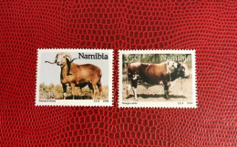 NAMIBIE 1990 2v Neuf MNH ** Mi 670 671 YT Mamíferos Mammals Säugetiere Mammiferi Mammifère NAMIBIA - Vaches