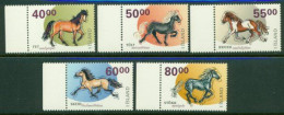 ICELAND 2001 Mi 983-87** Horses [B605] - Paarden