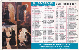 Calendarietto - Il Grande Patrono Santuario Di S.antonio - Padova - Anno 1975 - Tamaño Pequeño : 1971-80