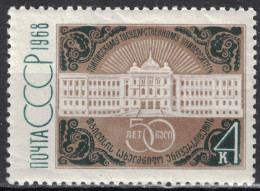 RUSSIA,USSR:1968 SC#3499 Tbilisi State University, Georgia, 50th Anniv. Mnh - Ongebruikt