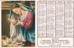 Calendarietto - Istituto Ausiliarie Della Parrocchia Al Villaggio Betania Di C.isola  - Siracusa  - Anno 1974 - Formato Piccolo : 1971-80