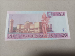 Billete Lituania, 20 Litas, Año 2001, Xf+/aUNC - Litouwen