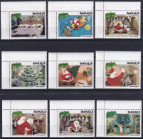 MiNr. 451-459 Anguilla 1981, 2. Nov. Weihnachten: Szenen Aus Walt Disneys The Night Before Christmas - Postfrisch/**/MNH - Anguilla (1968-...)