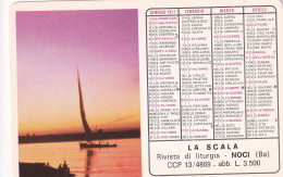 Calendarietto - La Scala - Rivista Di Liturgia -  Noci - Bari - Anno 1977 - Tamaño Pequeño : 1971-80