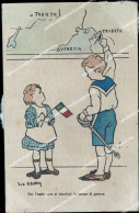 Co132 Cartolina Militare Trento Trieste Venezia Ass. Bambini In Tempo Di Guerra - Andere & Zonder Classificatie