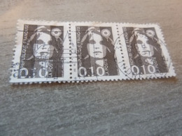 Marianne De Briat - 10c. - Yt 2617 - Bistre-noir - Triple Oblitérés - Année 1990 - - 1989-1996 Marianna Del Bicentenario