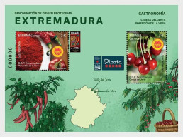 Spain 2019 - Gastronomia, DOP Extremadura Miniature Sheet Mnh** - Nuovi