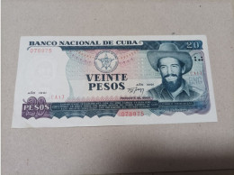 Billete Cuba, 20 Pesos, Año 1991, AUNC - Kuba