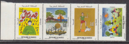 2011 Morocco Children's Art Health Environment Anti-Smoking Complete Strip Of 4 MNH - Morocco (1956-...)