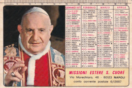 Calendarietto - Missioni Estere  Sacro Cuore - Napoli - Anno 1977 - Small : 1971-80