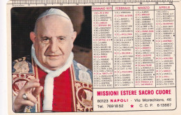 Calendarietto - Missioni Estere Sacro Cuore - Napoli - Anno 1975 - Formato Piccolo : 1971-80