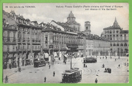 Torino - Veduta Piazza Castello - Eléctrico - Tramway - Italia - Lugares Y Plazas