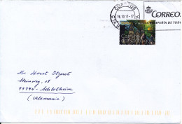 Spain Cover Sent To Germany 16-10-2017 Single Franked - Briefe U. Dokumente