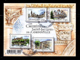 2014 N F4838 CHEMIN ST JACQUES DE COMPOSTELLE OBLITERE CACHET ROND #234# - Used Stamps
