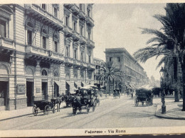 Palermo Via Roma Con Carrozze - Palermo