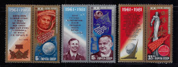 RUSSIA 1981 SCOTT #4925-4927 MH - Nuevos