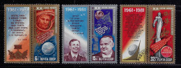 RUSSIA 1981 SCOTT #4925-4927 USED - Neufs