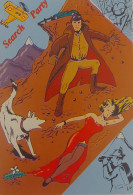 Carte Postale - Search Party Udstyr (Bande Dessinée) Illustration Anders Visby (pilote - Chien - Pin-up) - Bandes Dessinées