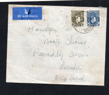 NIGERIA - 1939 - AIRMAIL KANO TO LONDON  WITH BACKSTAMPS - Nigeria (...-1960)