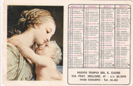 Calendarietto - Nuovo Tempio Del S.cuore - Taranto - Anno 1976 - Tamaño Pequeño : 1971-80