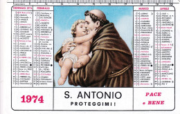 Calendarietto - Opera Antoniana Ricostruzione Sociale - Roma - Anno 1974 - Kleinformat : 1971-80