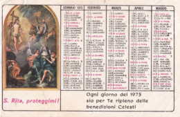 Calendarietto - Opera Francescana Della Carità Convento S.croce - Bologna - Anno 1975 - Klein Formaat: 1971-80